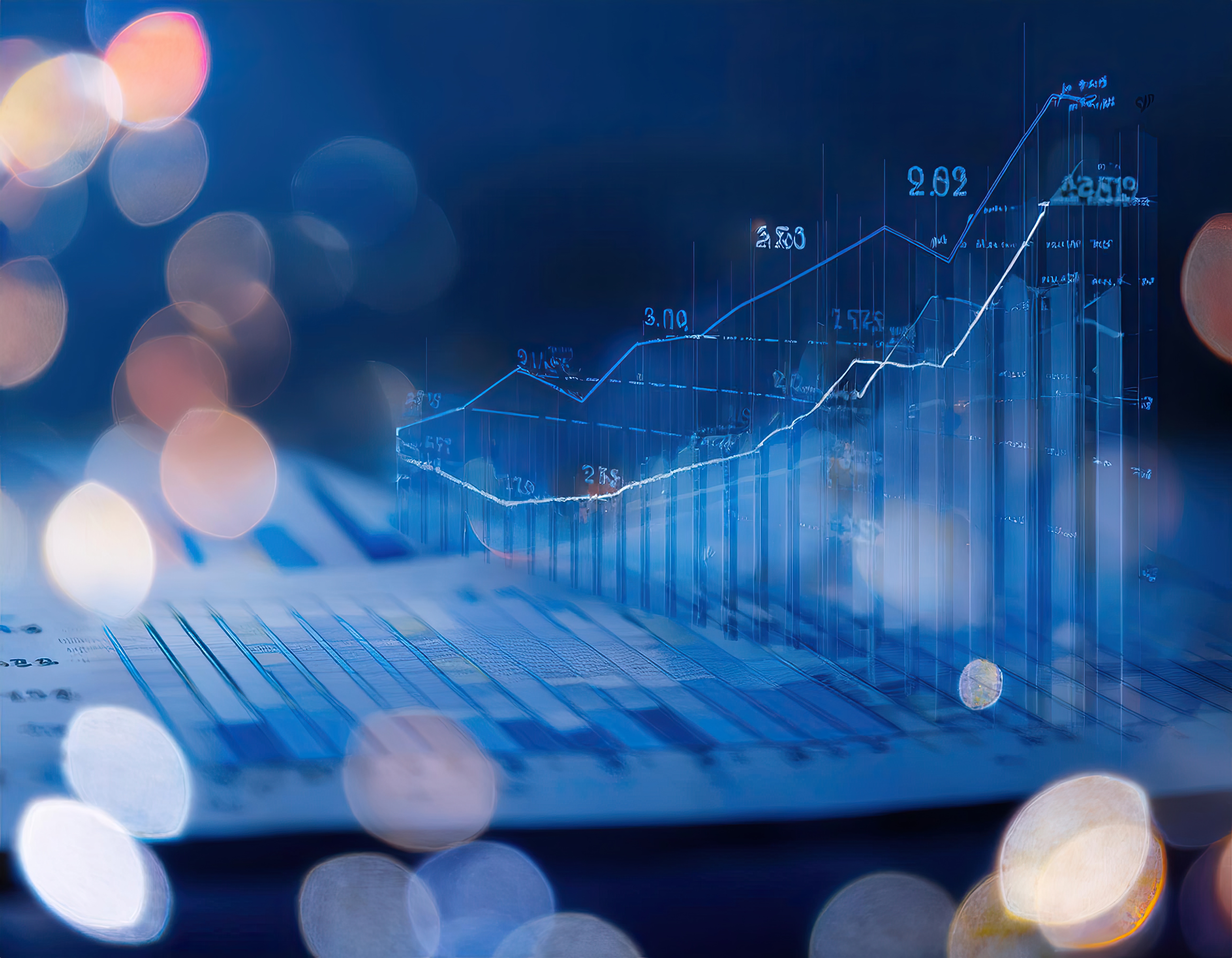 Profissional analisando investimentos e previdência